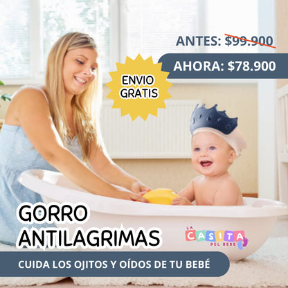 Gorro de baño para bebé.